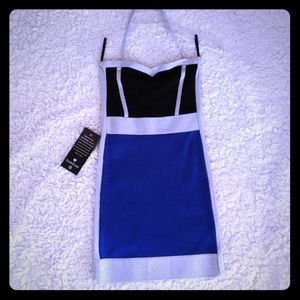BEBE two toned Tube top Dress NWT